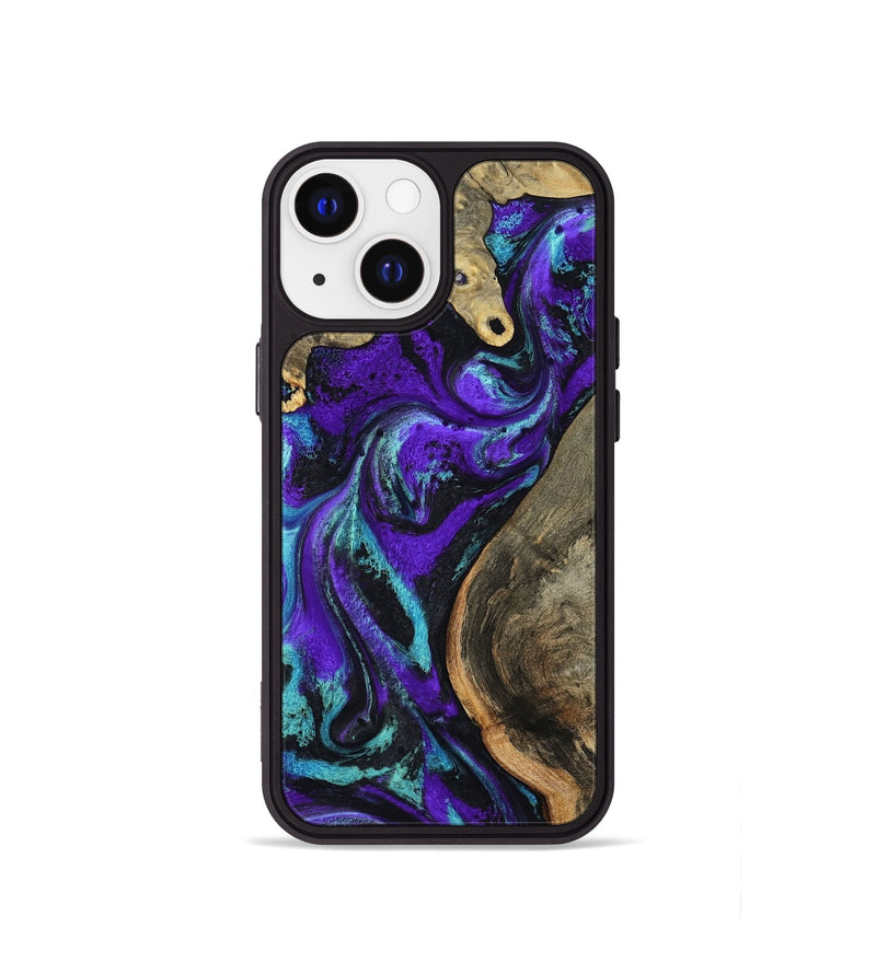 iPhone 13 mini Wood Phone Case - Lu (Purple, 799203)