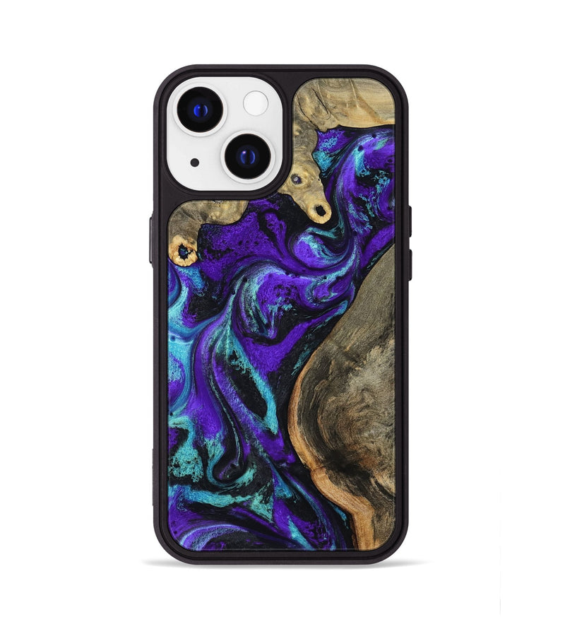 iPhone 13 Wood Phone Case - Lu (Purple, 799203)