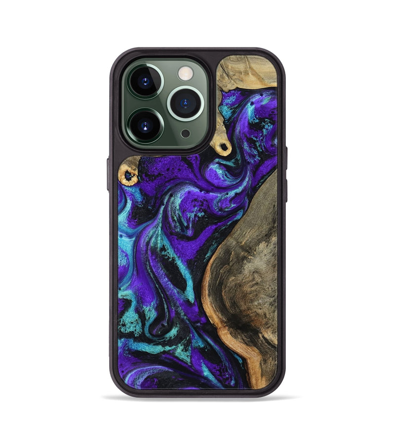 iPhone 13 Pro Wood Phone Case - Lu (Purple, 799203)