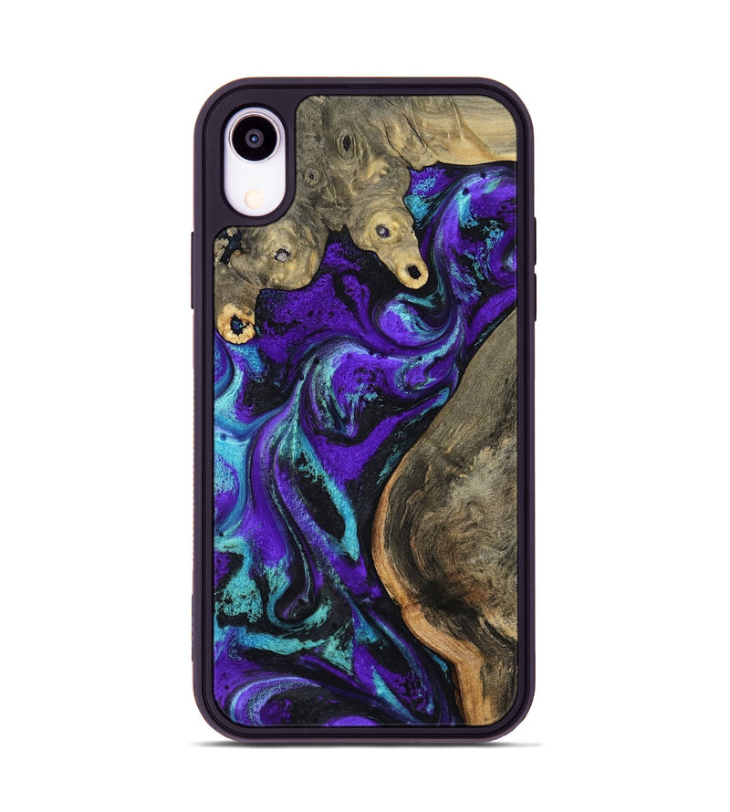 iPhone Xr Wood Phone Case - Lu (Purple, 799203)