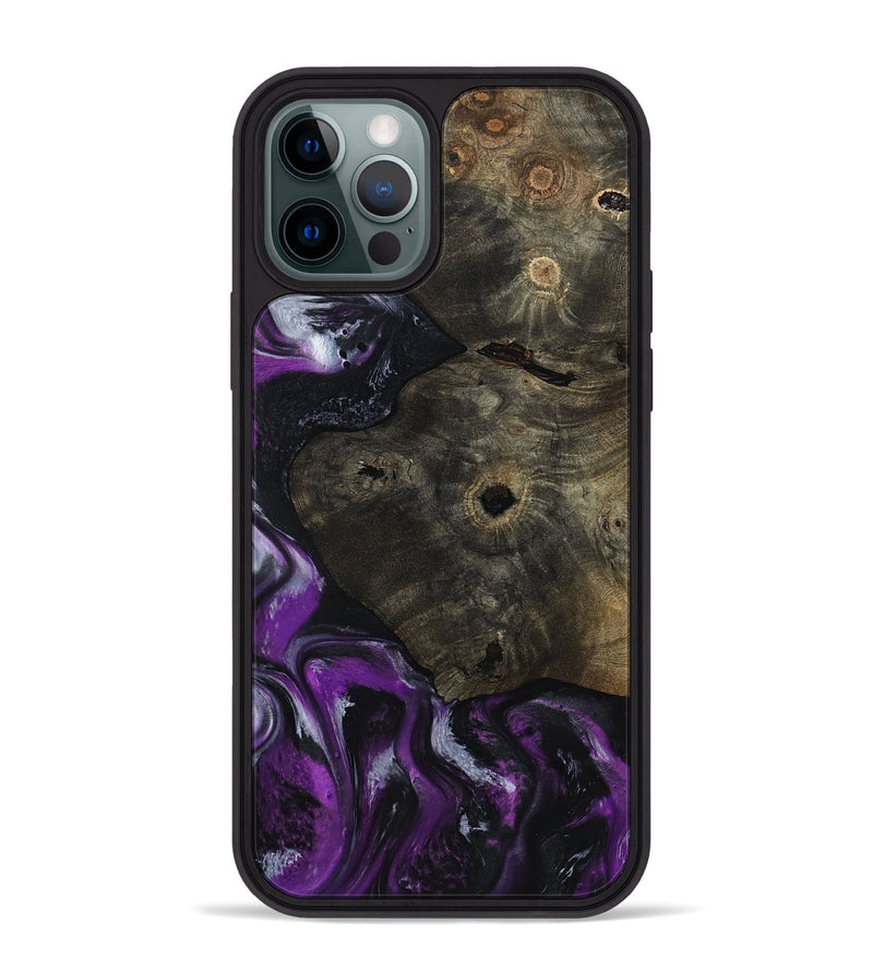 iPhone 12 Pro Max Wood Phone Case - Reina (Purple, 799204)