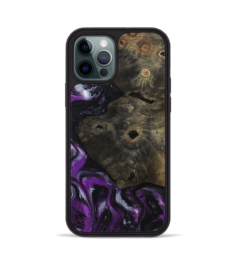 iPhone 12 Pro Wood Phone Case - Reina (Purple, 799204)
