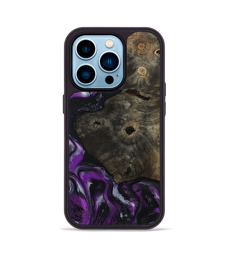 iPhone 14 Pro Wood Phone Case - Reina (Purple, 799204)
