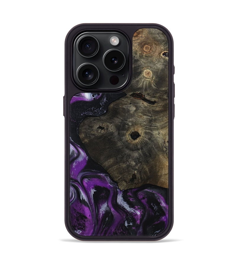 iPhone 15 Pro Wood Phone Case - Reina (Purple, 799204)