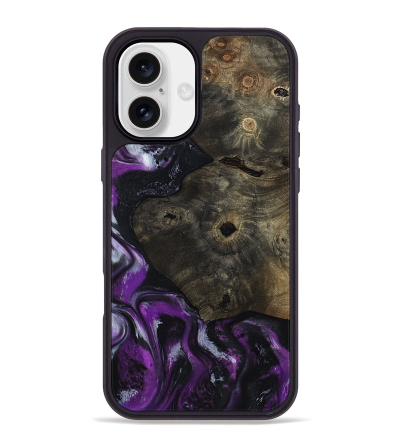 iPhone 16 Plus Wood Phone Case - Reina (Purple, 799204)