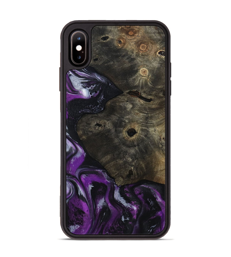 iPhone Xs Max Wood Phone Case - Reina (Purple, 799204)
