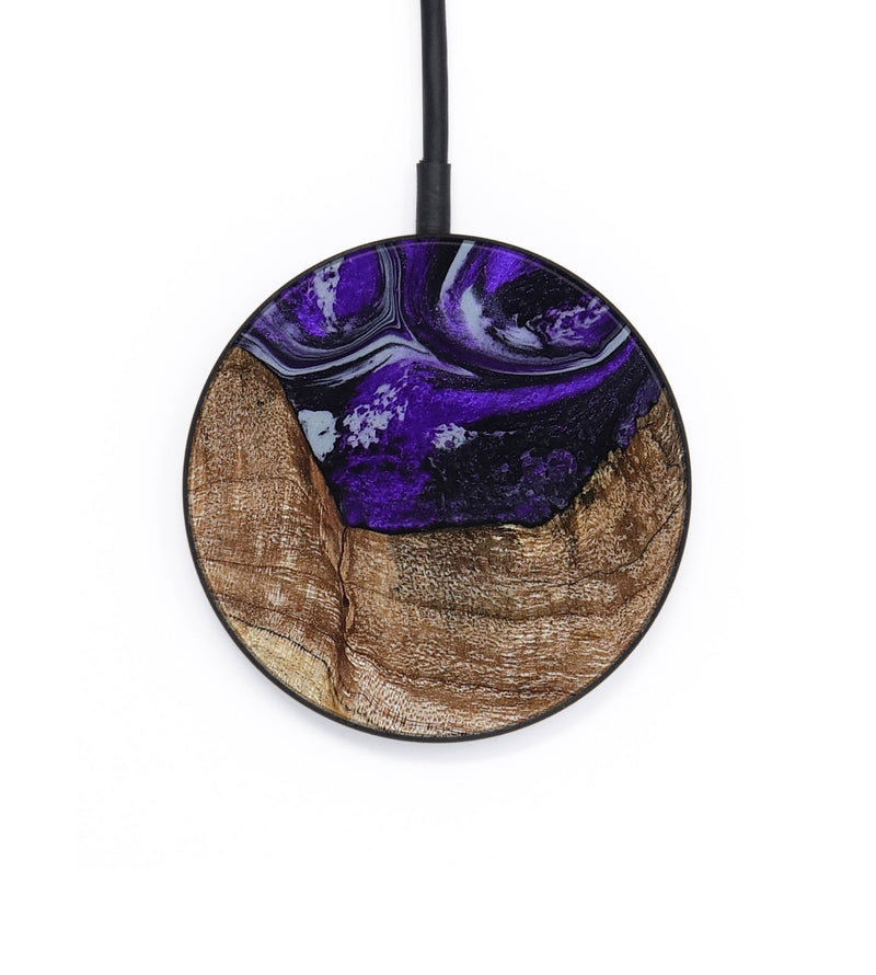 Circle Wood Wireless Charger - India (Purple, 799205)