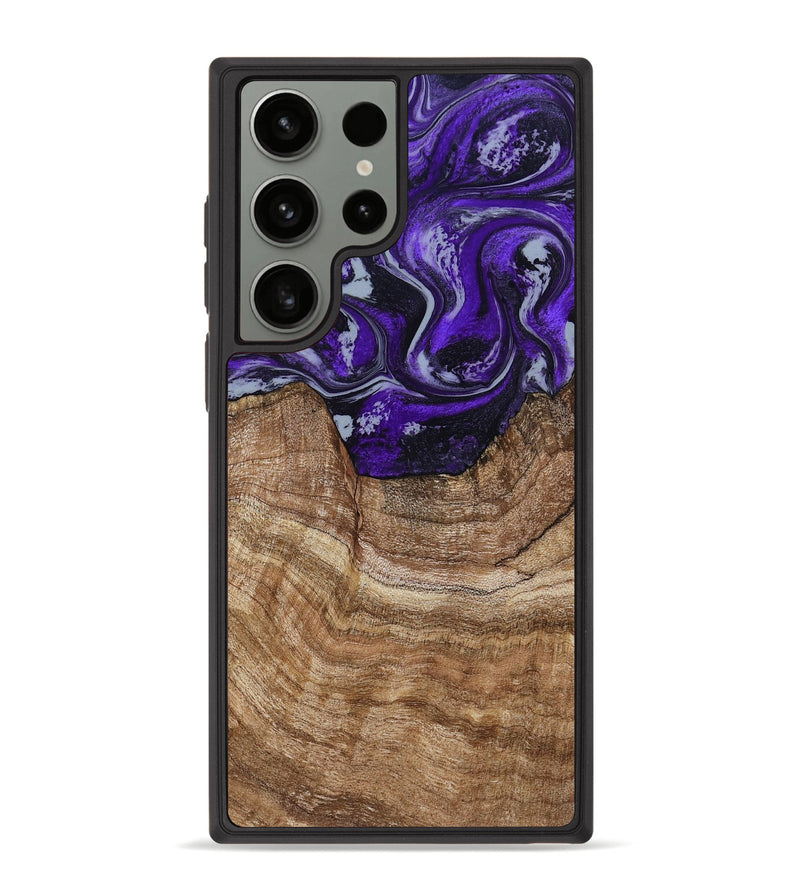 Galaxy S23 Ultra Wood Phone Case - India (Purple, 799205)