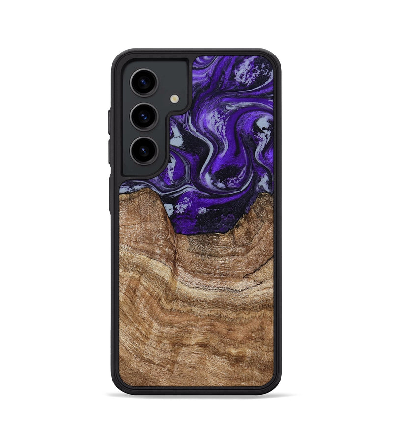 Galaxy S24 Wood Phone Case - India (Purple, 799205)