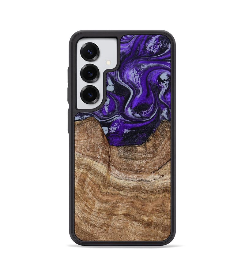 Galaxy S25 Wood Phone Case - India (Purple, 799205)
