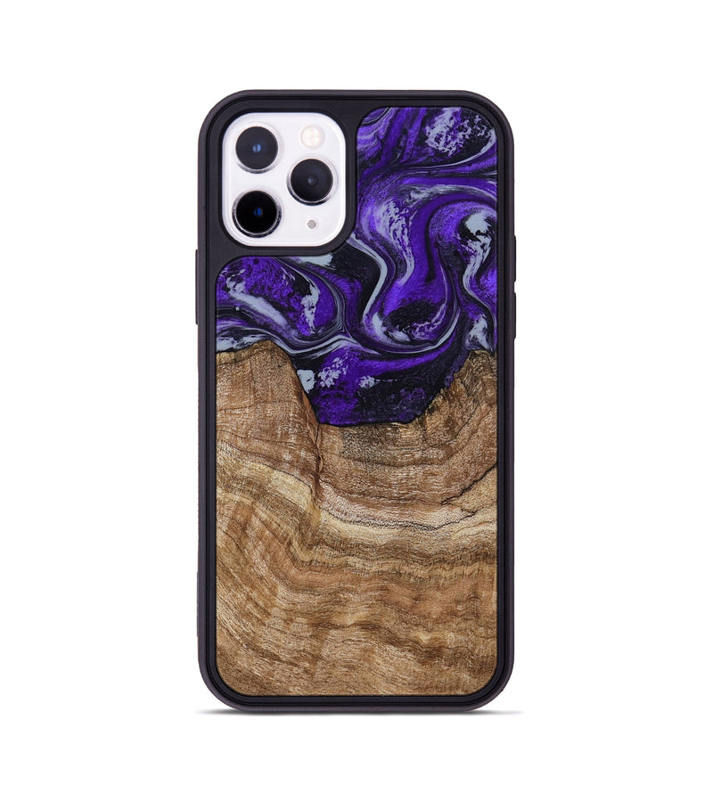 iPhone 11 Pro Wood Phone Case - India (Purple, 799205)