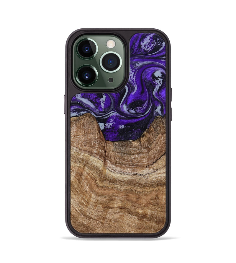 iPhone 13 Pro Wood Phone Case - India (Purple, 799205)