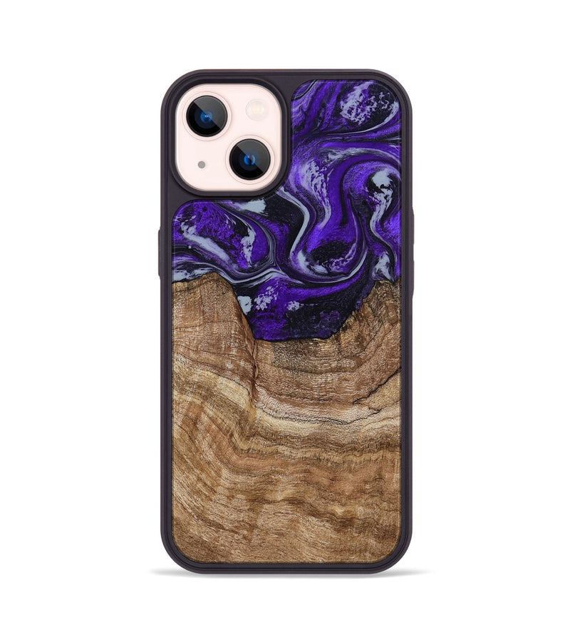 iPhone 14 Wood Phone Case - India (Purple, 799205)