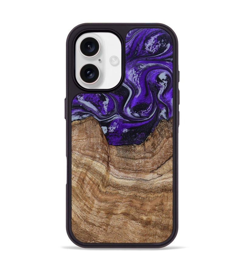 iPhone 17 Wood Phone Case - India (Purple, 799205)