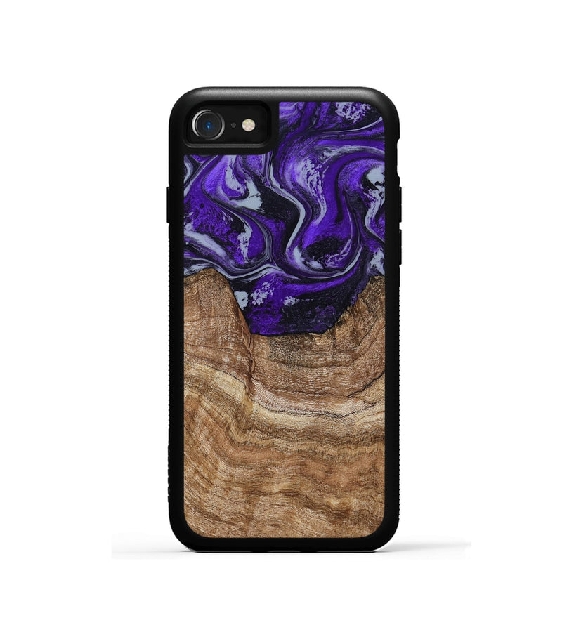 iPhone SE Wood Phone Case - India (Purple, 799205)