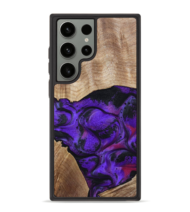 Galaxy S23 Ultra Wood Phone Case - Indy (Purple, 799206)