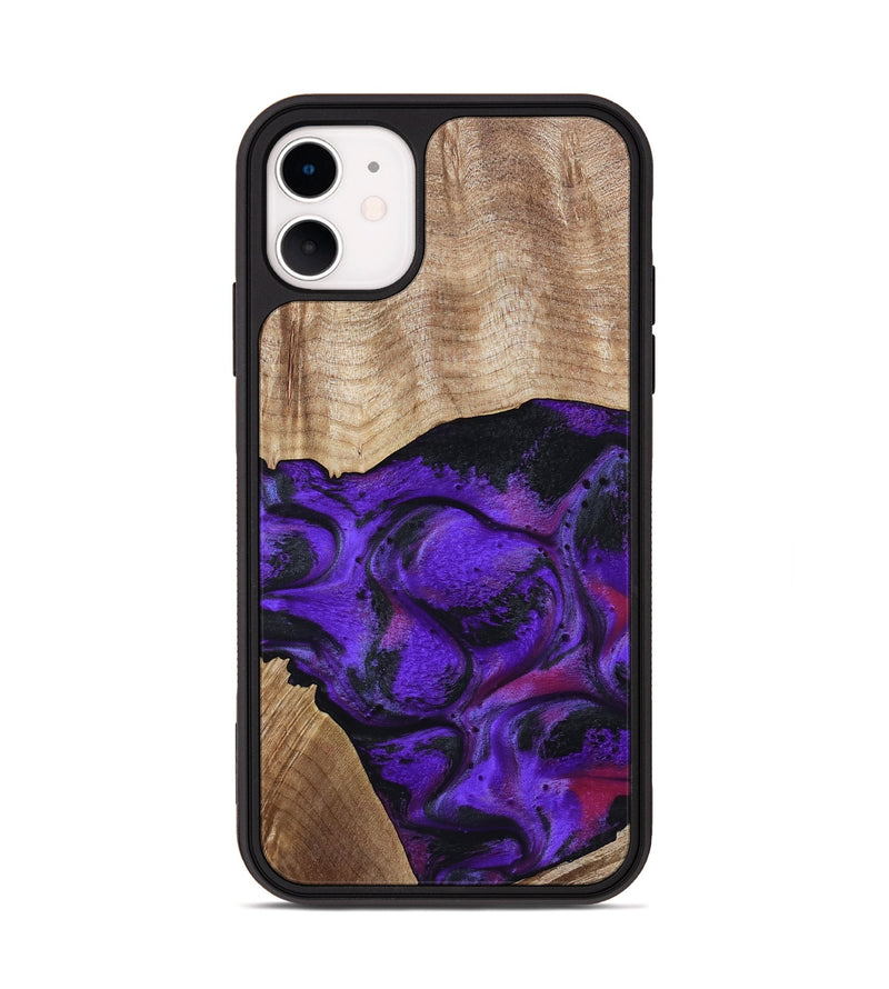 iPhone 11 Wood Phone Case - Indy (Purple, 799206)