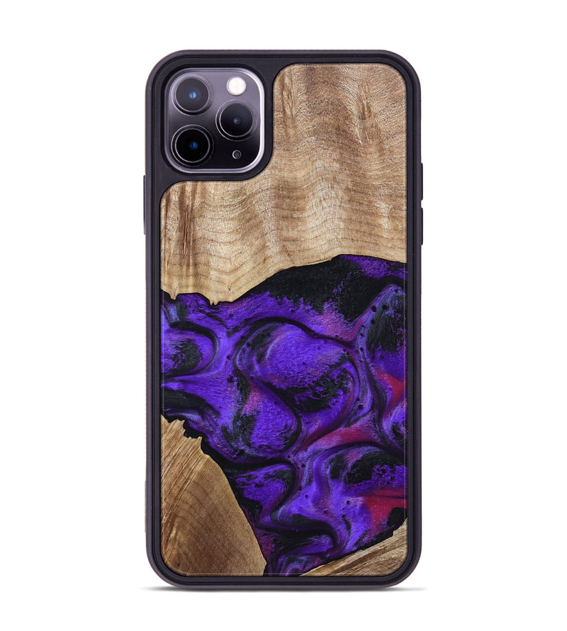 iPhone 11 Pro Max Wood Phone Case - Indy (Purple, 799206)