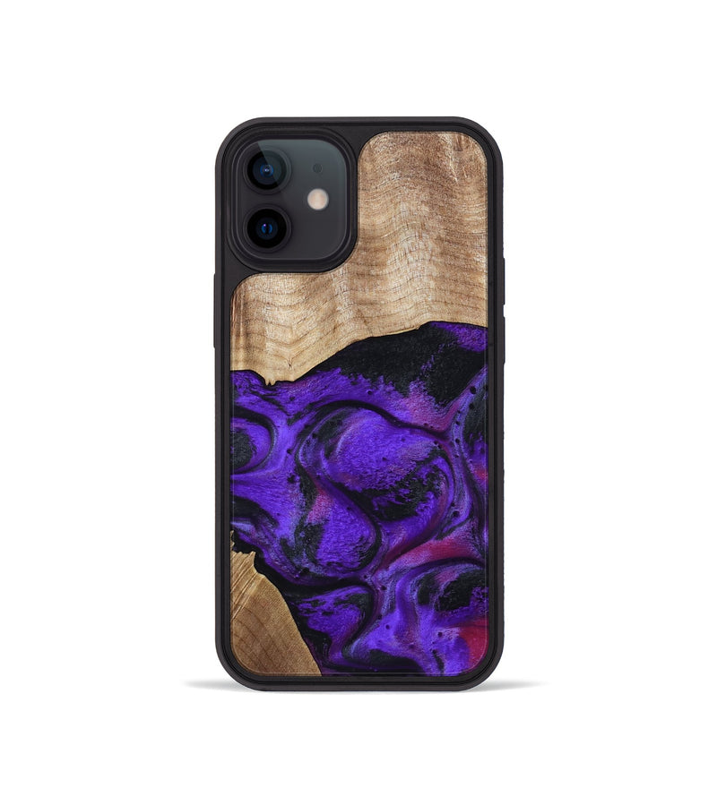 iPhone 12 mini Wood Phone Case - Indy (Purple, 799206)