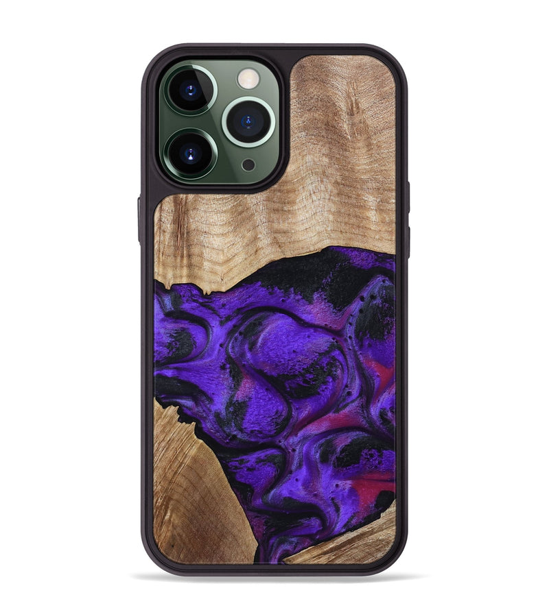 iPhone 13 Pro Max Wood Phone Case - Indy (Purple, 799206)