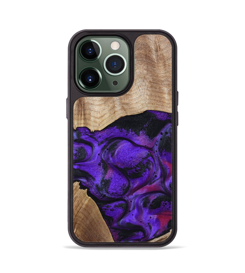 iPhone 13 Pro Wood Phone Case - Indy (Purple, 799206)