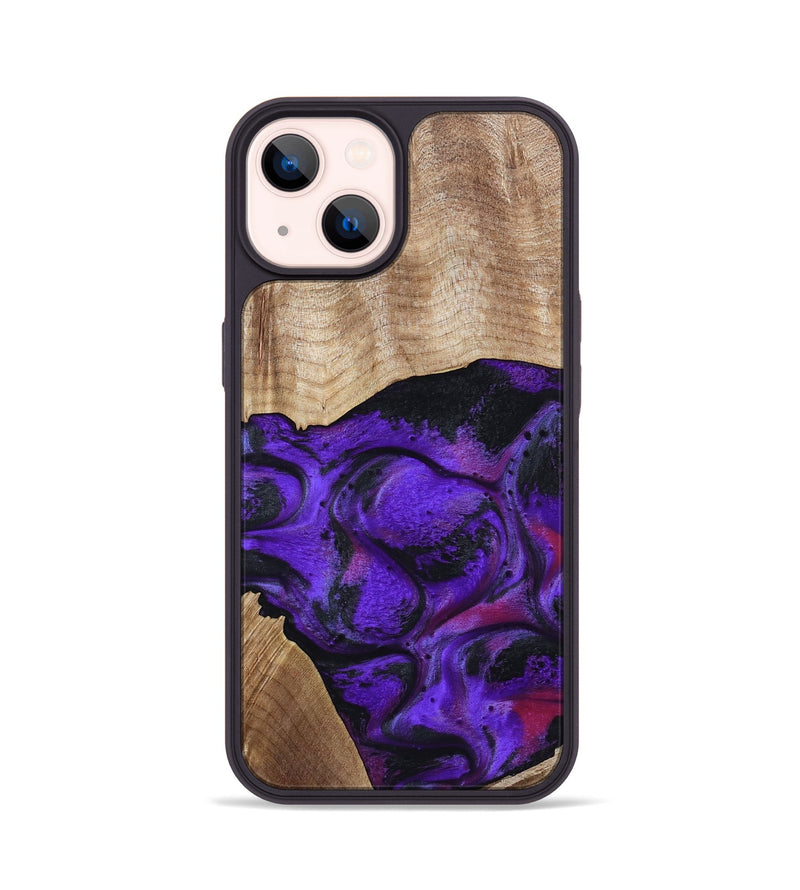 iPhone 14 Wood Phone Case - Indy (Purple, 799206)