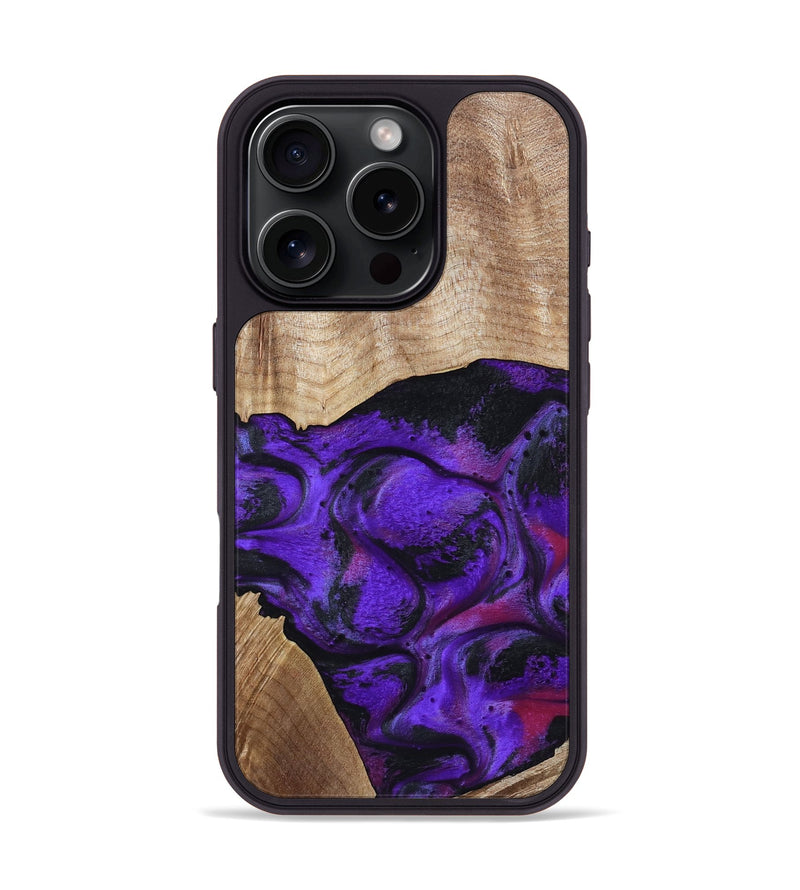 iPhone 16 Pro Wood Phone Case - Indy (Purple, 799206)