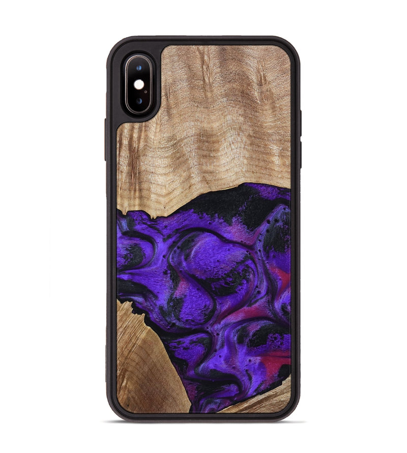 iPhone Xs Max Wood Phone Case - Indy (Purple, 799206)