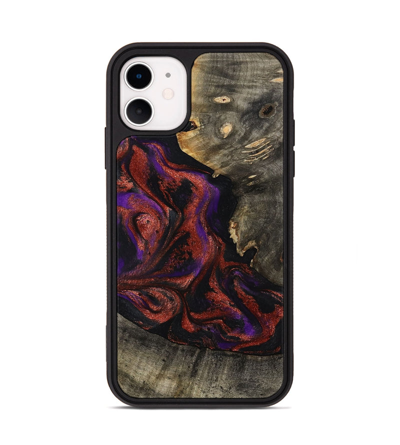 iPhone 11 Wood Phone Case - Leandro (Purple, 799207)