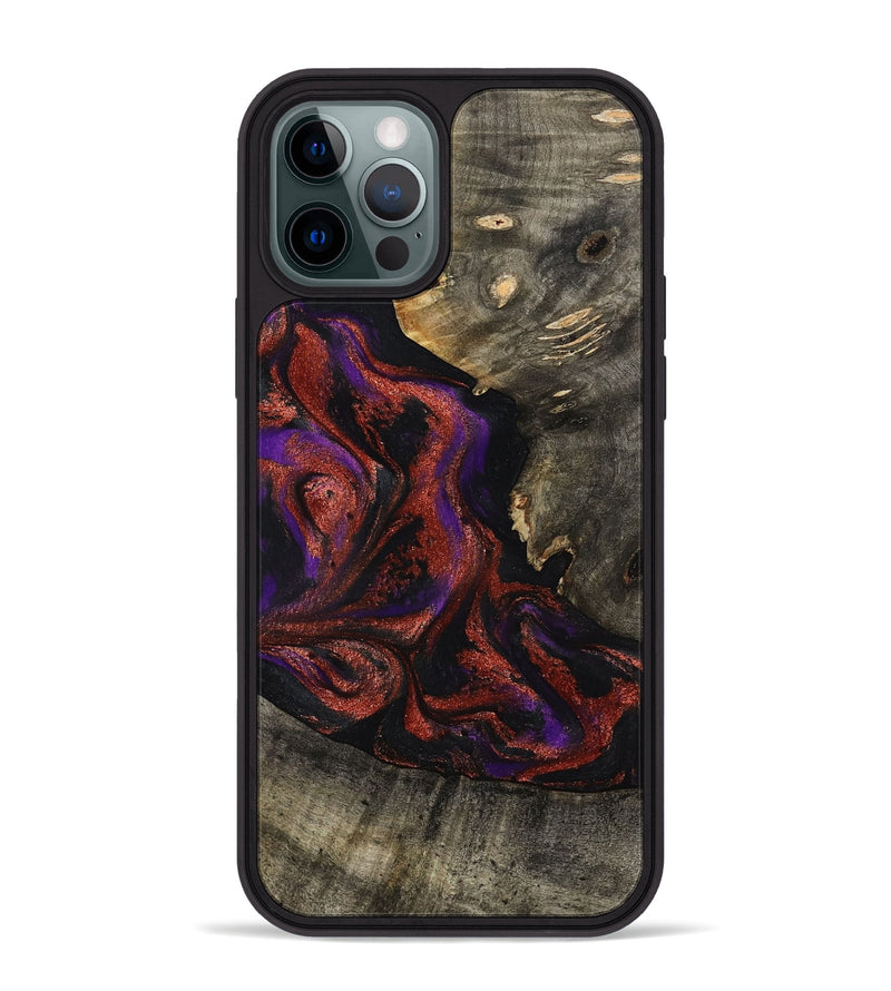 iPhone 12 Pro Max Wood Phone Case - Leandro (Purple, 799207)