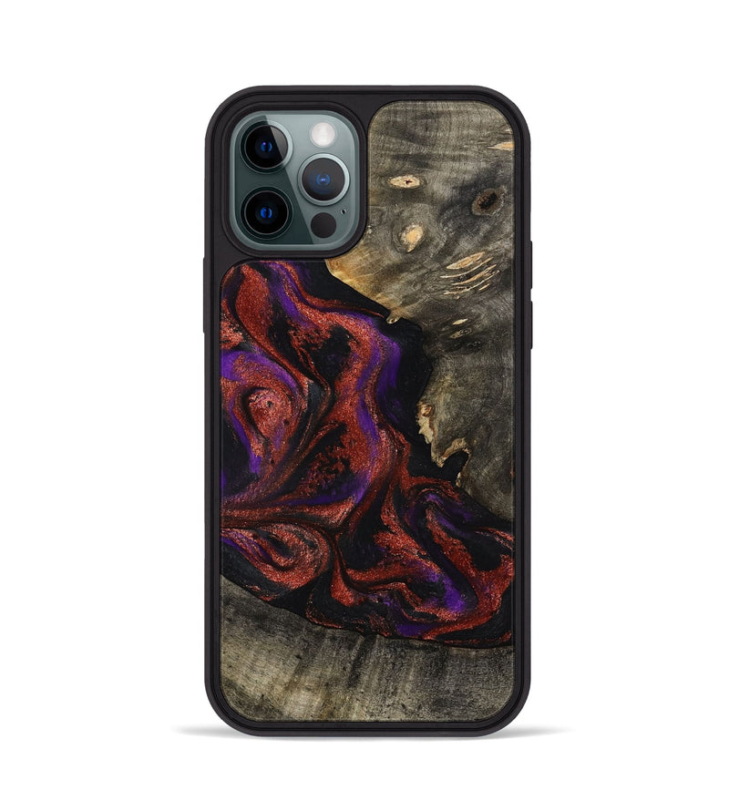 iPhone 12 Pro Wood Phone Case - Leandro (Purple, 799207)