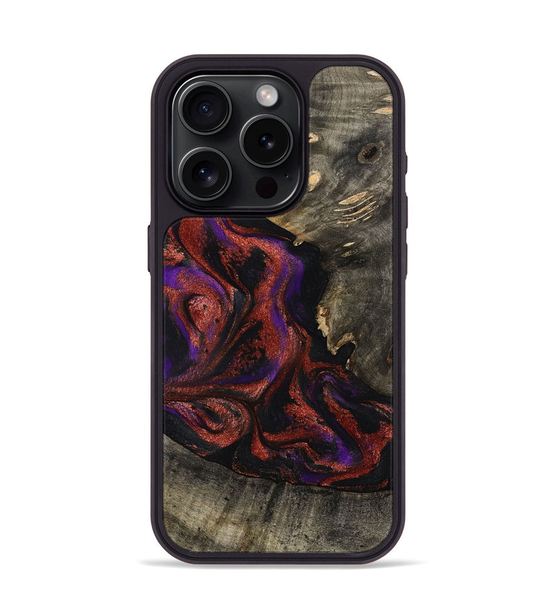 iPhone 15 Pro Wood Phone Case - Leandro (Purple, 799207)