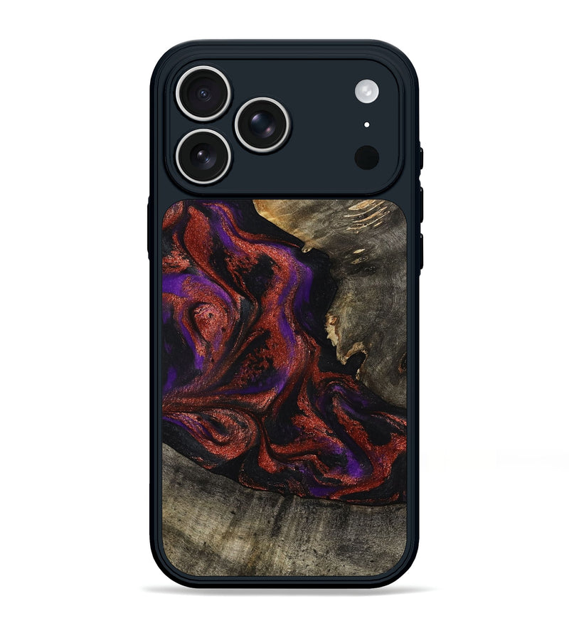 iPhone 17 Pro Max Wood Phone Case - Leandro (Purple, 799207)