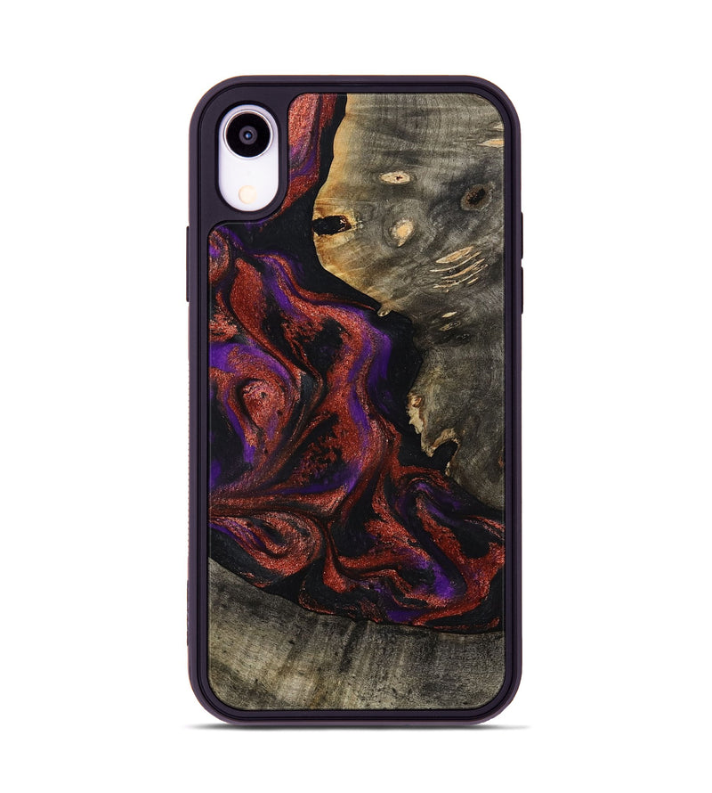 iPhone Xr Wood Phone Case - Leandro (Purple, 799207)