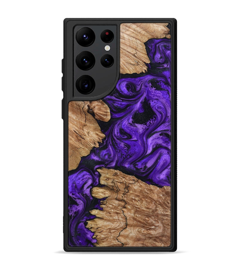 Galaxy S22 Ultra Wood Phone Case - Shemar (Purple, 799208)