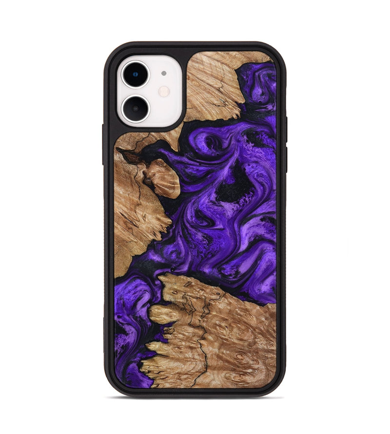 iPhone 11 Wood Phone Case - Shemar (Purple, 799208)