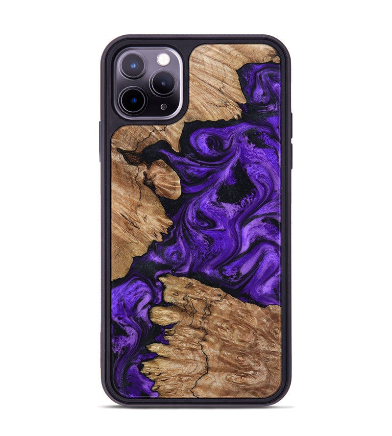 iPhone 11 Pro Max Wood Phone Case - Shemar (Purple, 799208)
