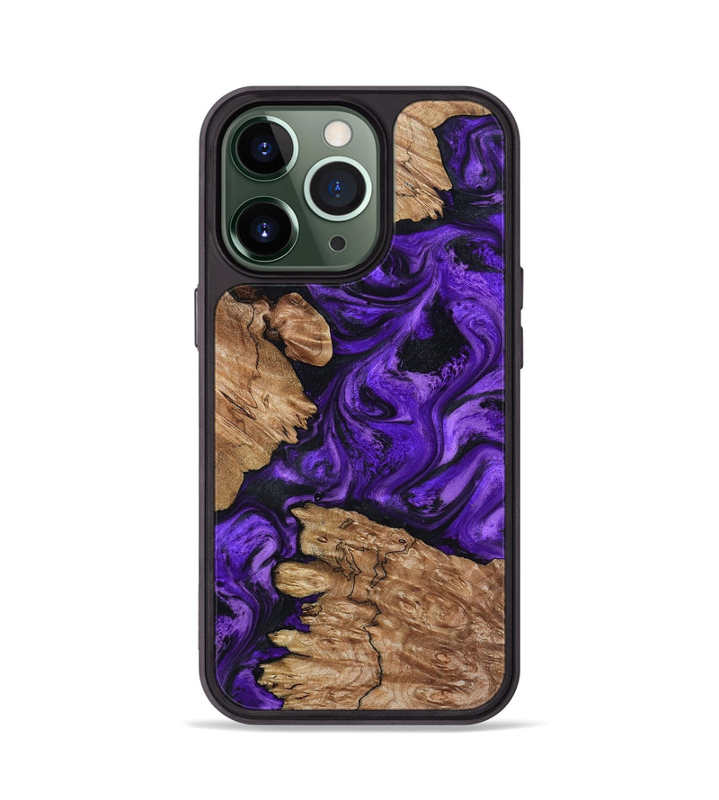 iPhone 13 Pro Wood Phone Case - Shemar (Purple, 799208)