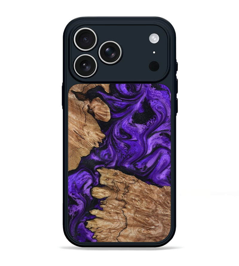 iPhone 17 Pro Max Wood Phone Case - Shemar (Purple, 799208)