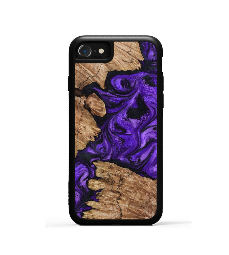 iPhone SE Wood Phone Case - Shemar (Purple, 799208)