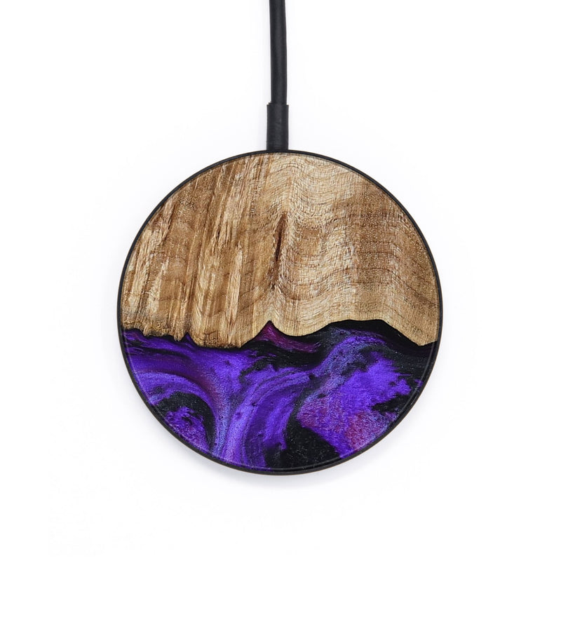 Circle Wood Wireless Charger - Cal (Purple, 799211)