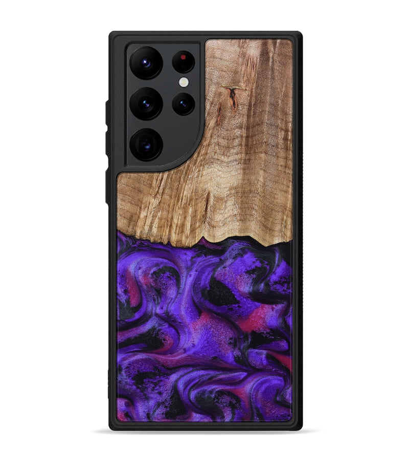 Galaxy S22 Ultra Wood Phone Case - Cal (Purple, 799211)