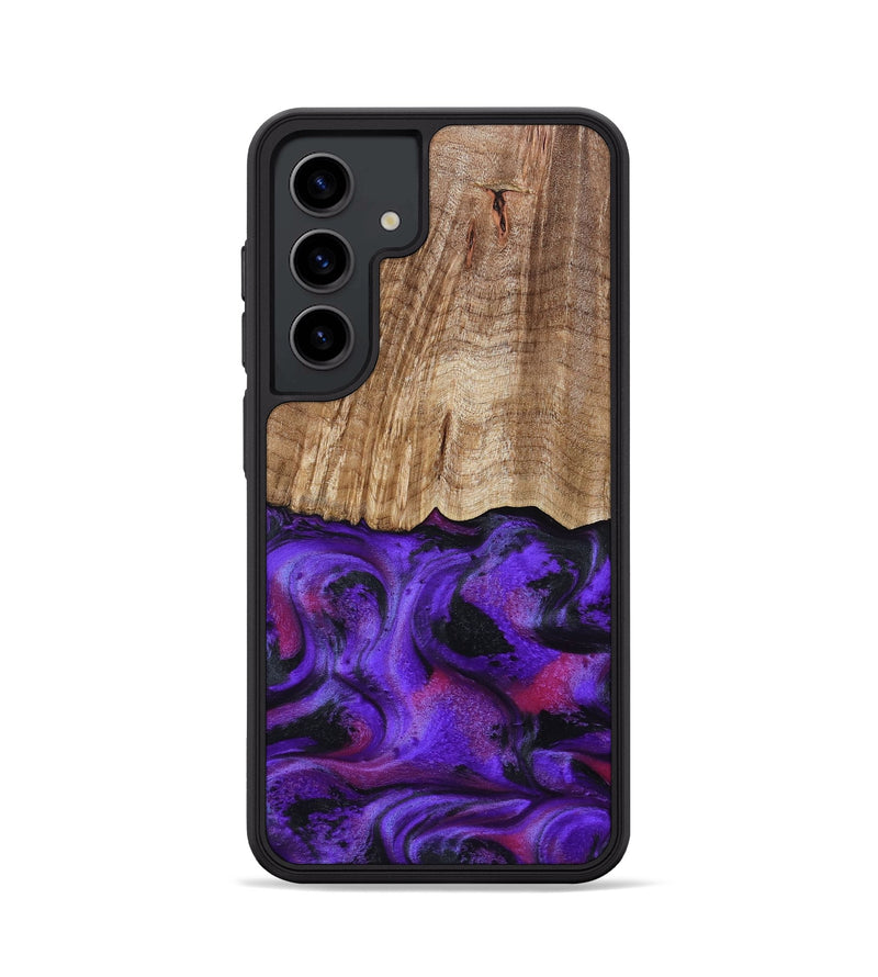 Galaxy S24 Wood Phone Case - Cal (Purple, 799211)