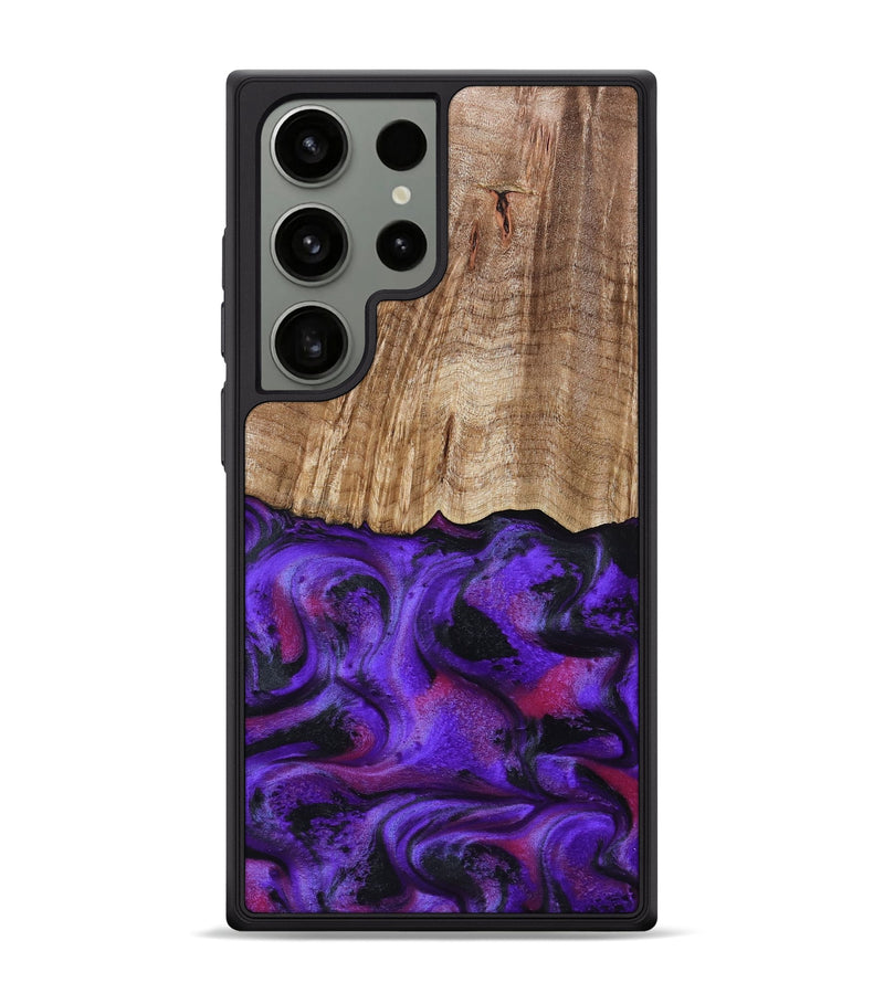 Galaxy S24 Ultra Wood Phone Case - Cal (Purple, 799211)