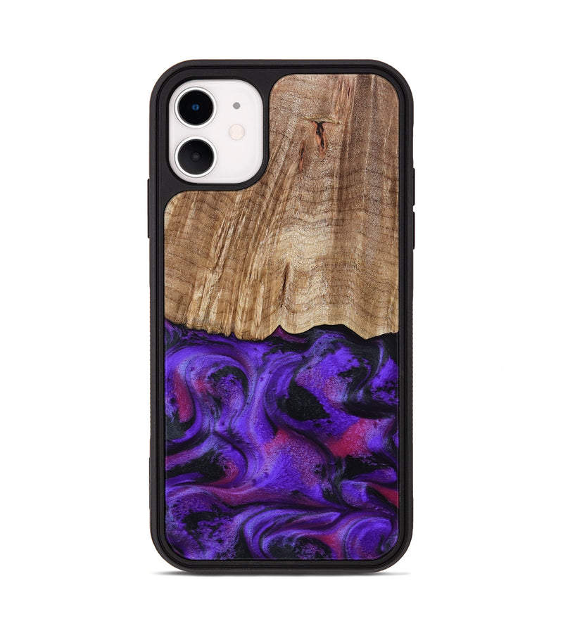 iPhone 11 Wood Phone Case - Cal (Purple, 799211)