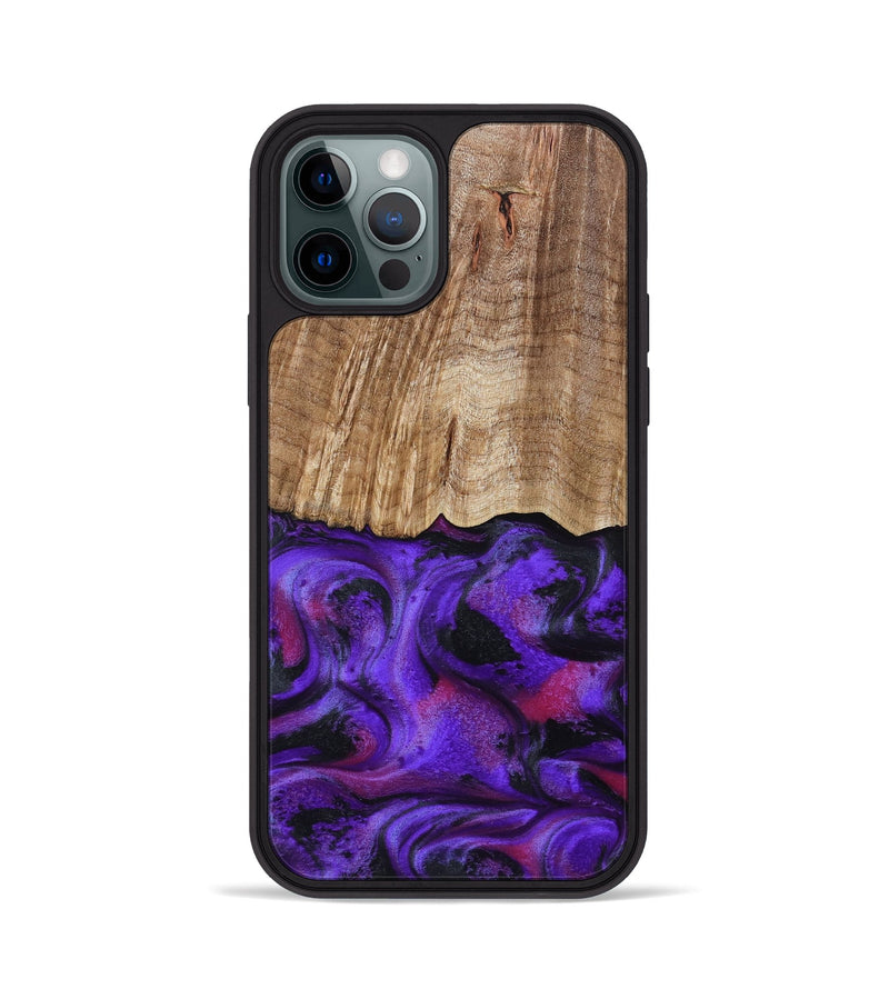iPhone 12 Pro Wood Phone Case - Cal (Purple, 799211)