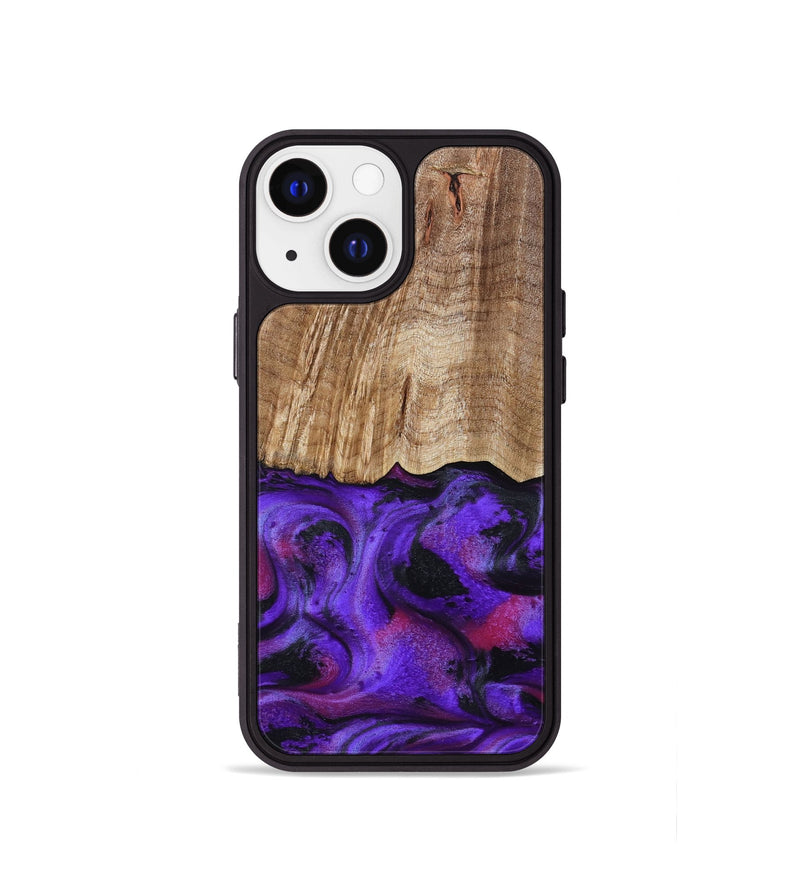 iPhone 13 mini Wood Phone Case - Cal (Purple, 799211)
