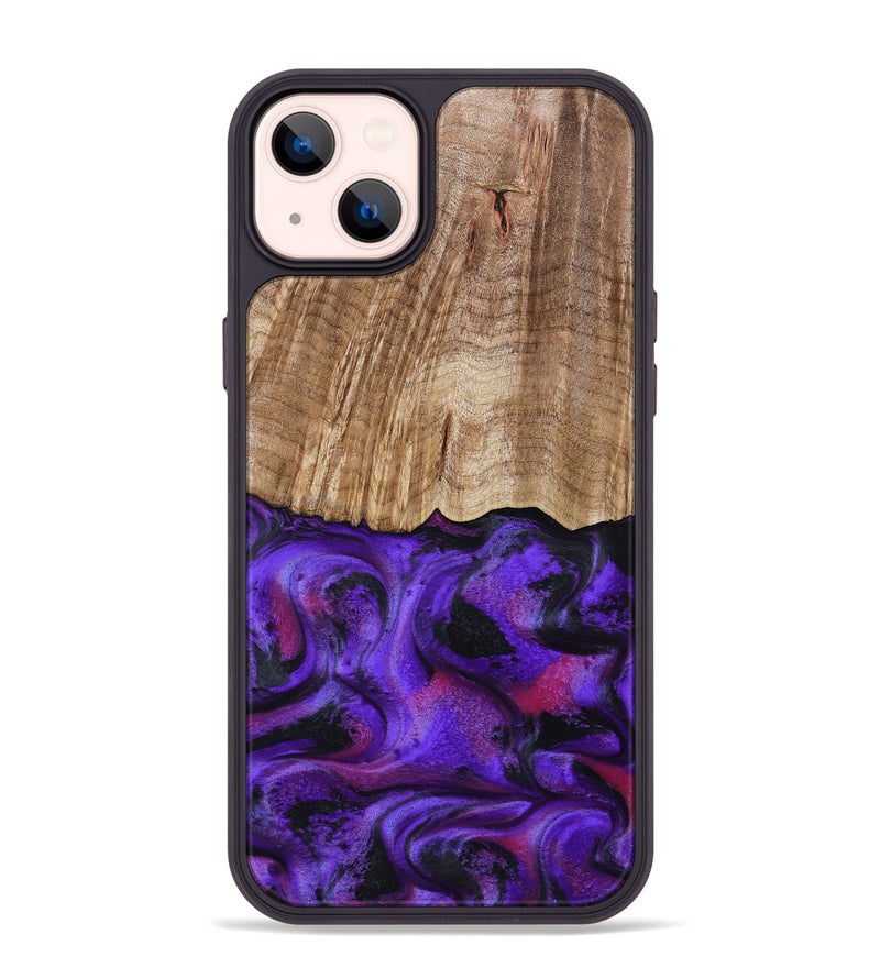 iPhone 14 Plus Wood Phone Case - Cal (Purple, 799211)
