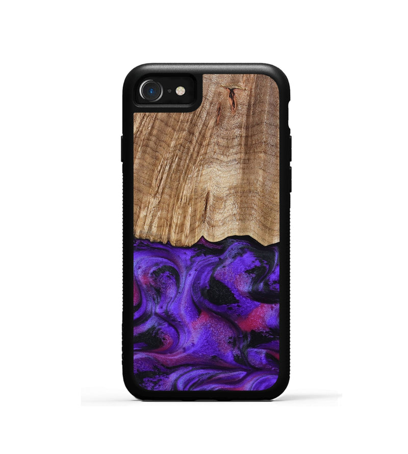 iPhone SE Wood Phone Case - Cal (Purple, 799211)