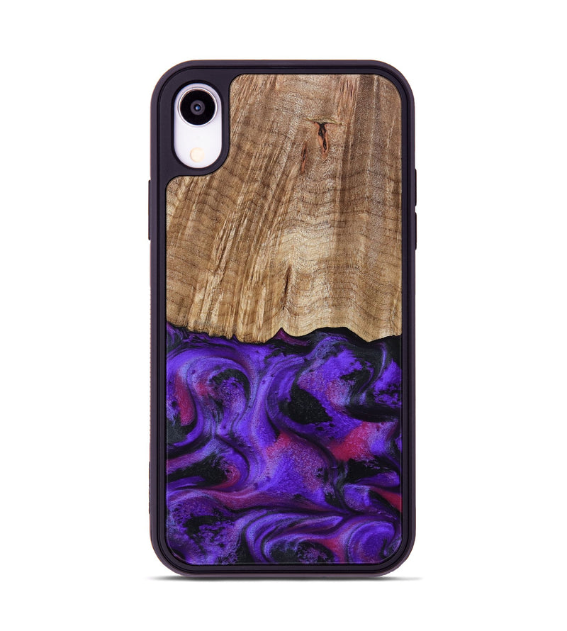 iPhone Xr Wood Phone Case - Cal (Purple, 799211)